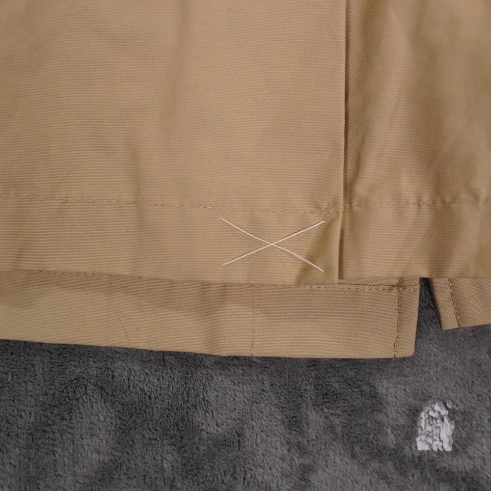 Brooks Brothers Trench‎ Coat Men Medium Khaki Cotton Y2K Belted Collar Heritage